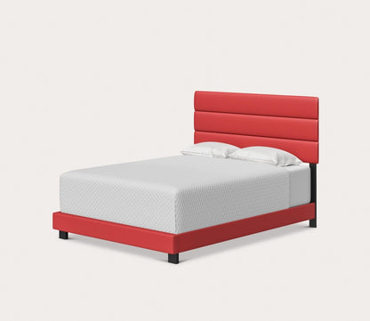 Nashville Faux Leather Upholstered Platform Bed by Arkotec