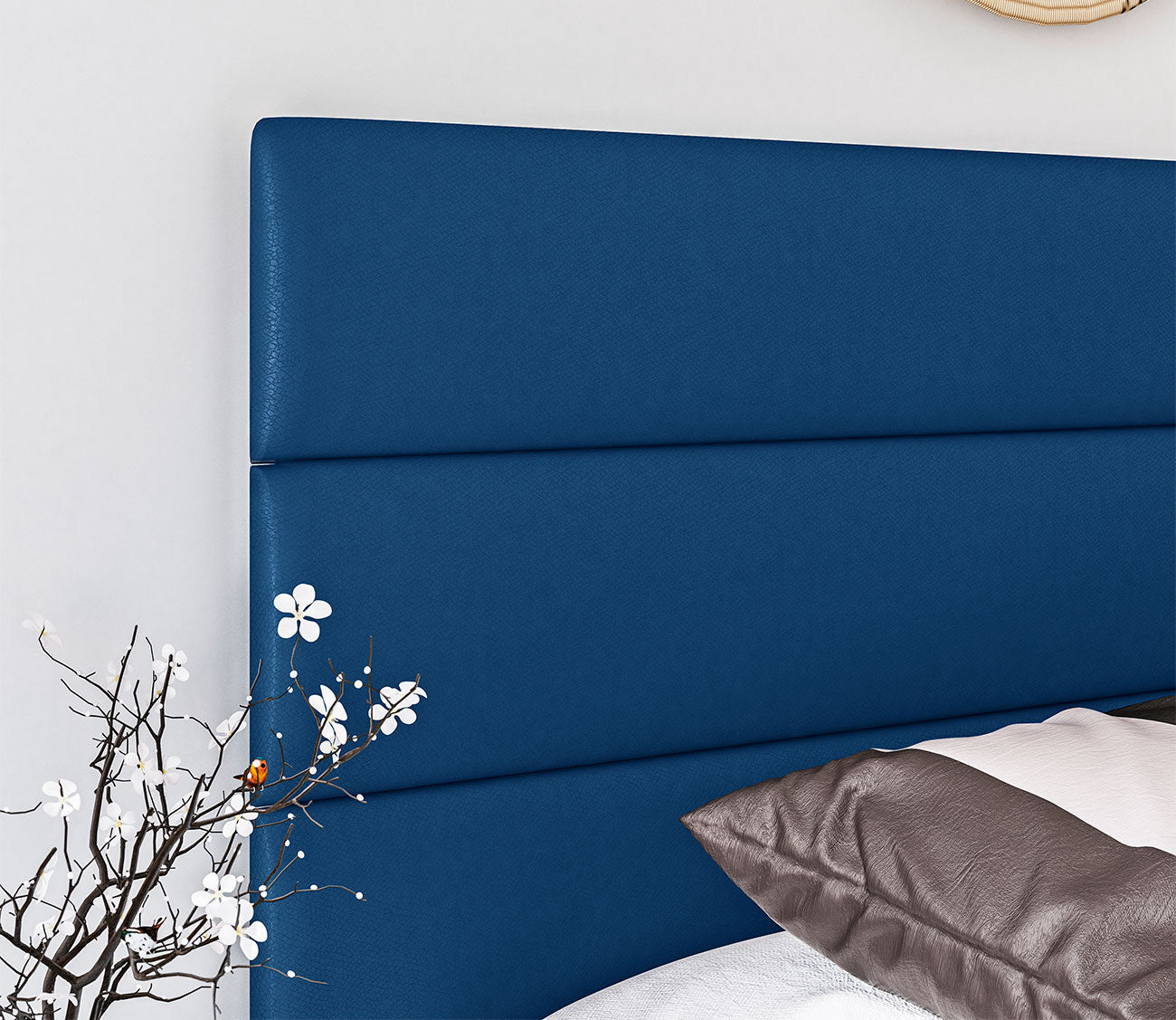 Nashville Faux Leather Upholstered Platform Bed by Arkotec