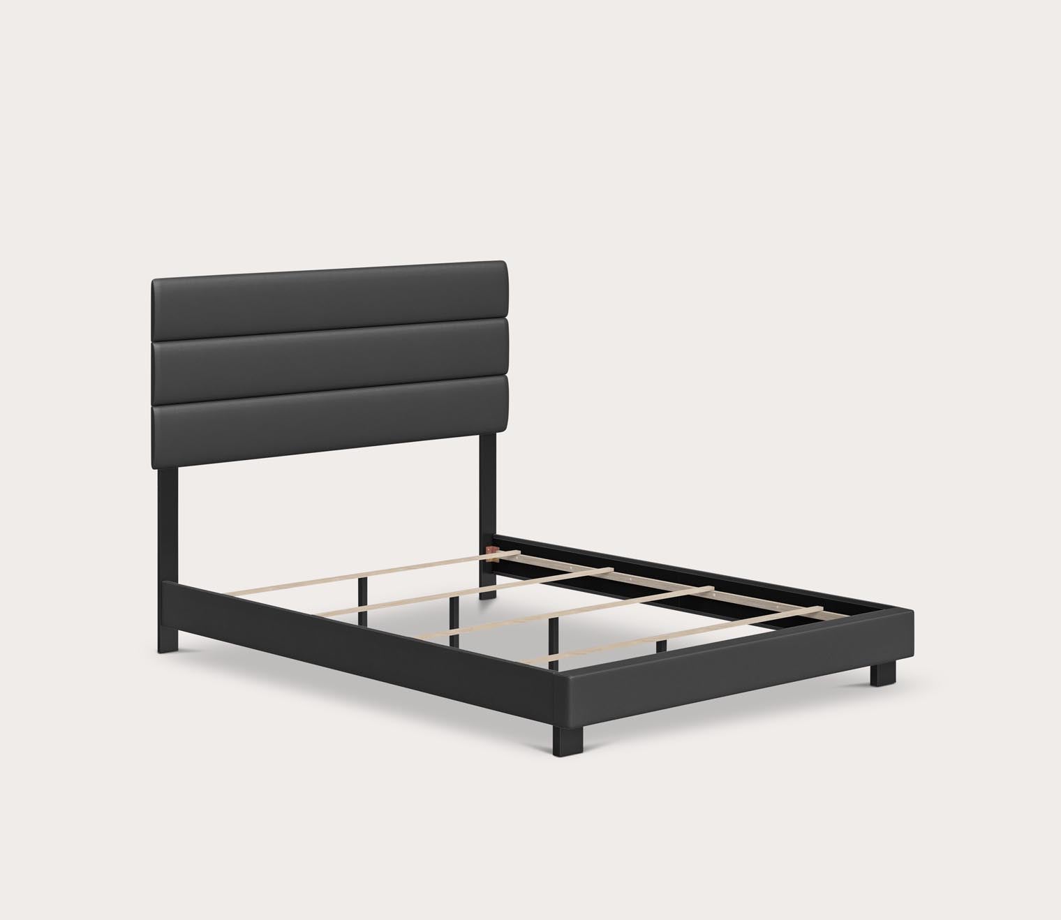 Nashville Faux Leather Upholstered Platform Bed by Arkotec