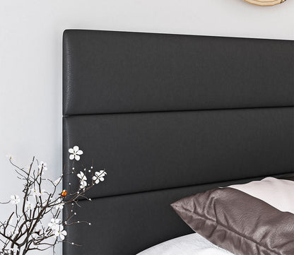 Nashville Faux Leather Upholstered Platform Bed by Arkotec