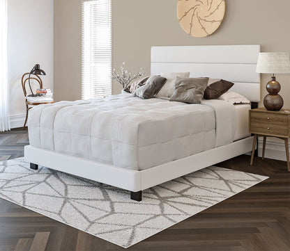 Nashville Faux Leather Upholstered Platform Bed by Arkotec