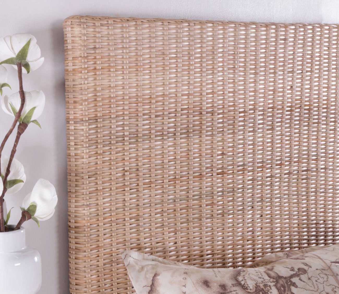 Natural Core Woven Rattan Headboard by Palmetto Home