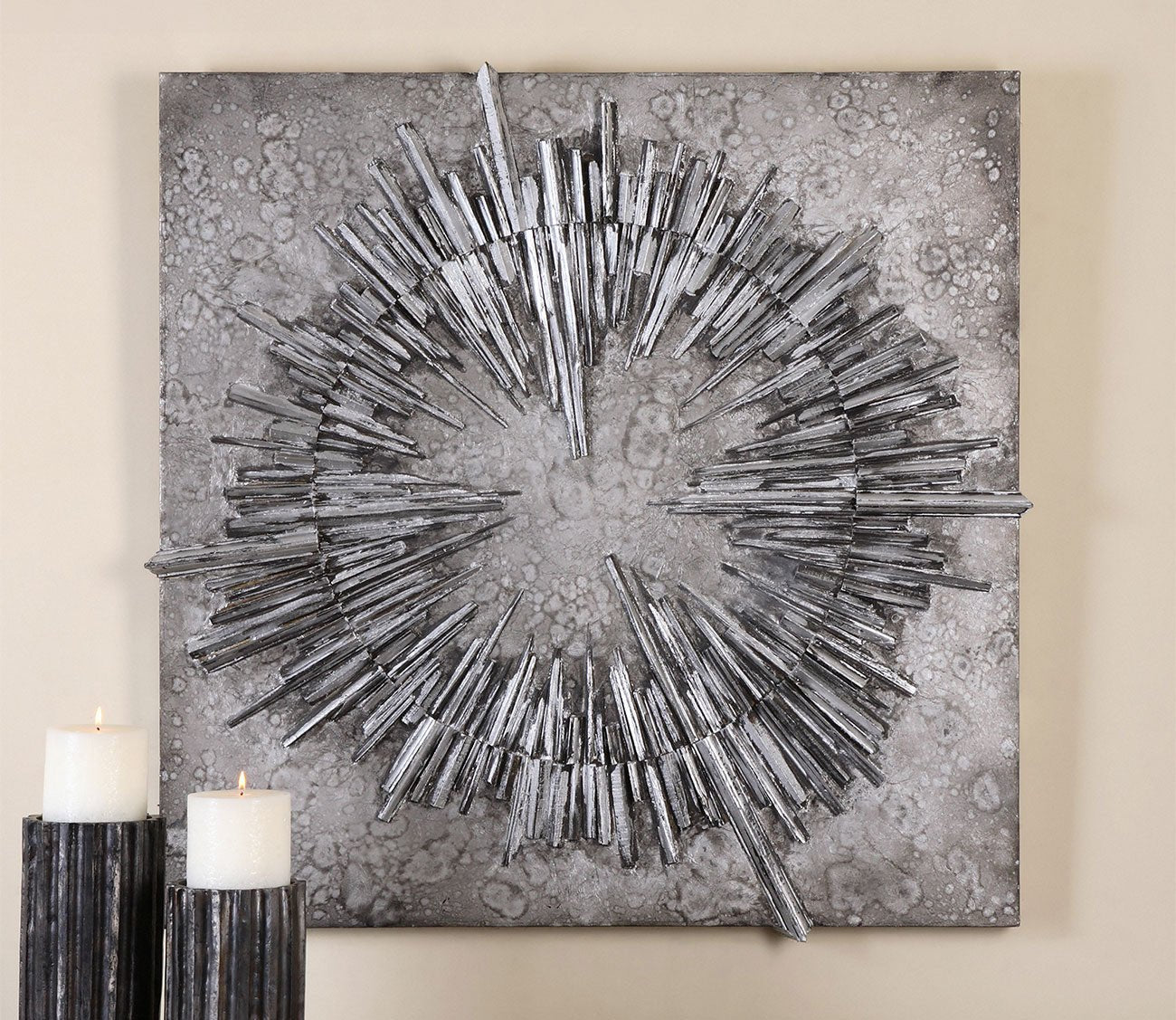 Nebulus Silver Wall Art
