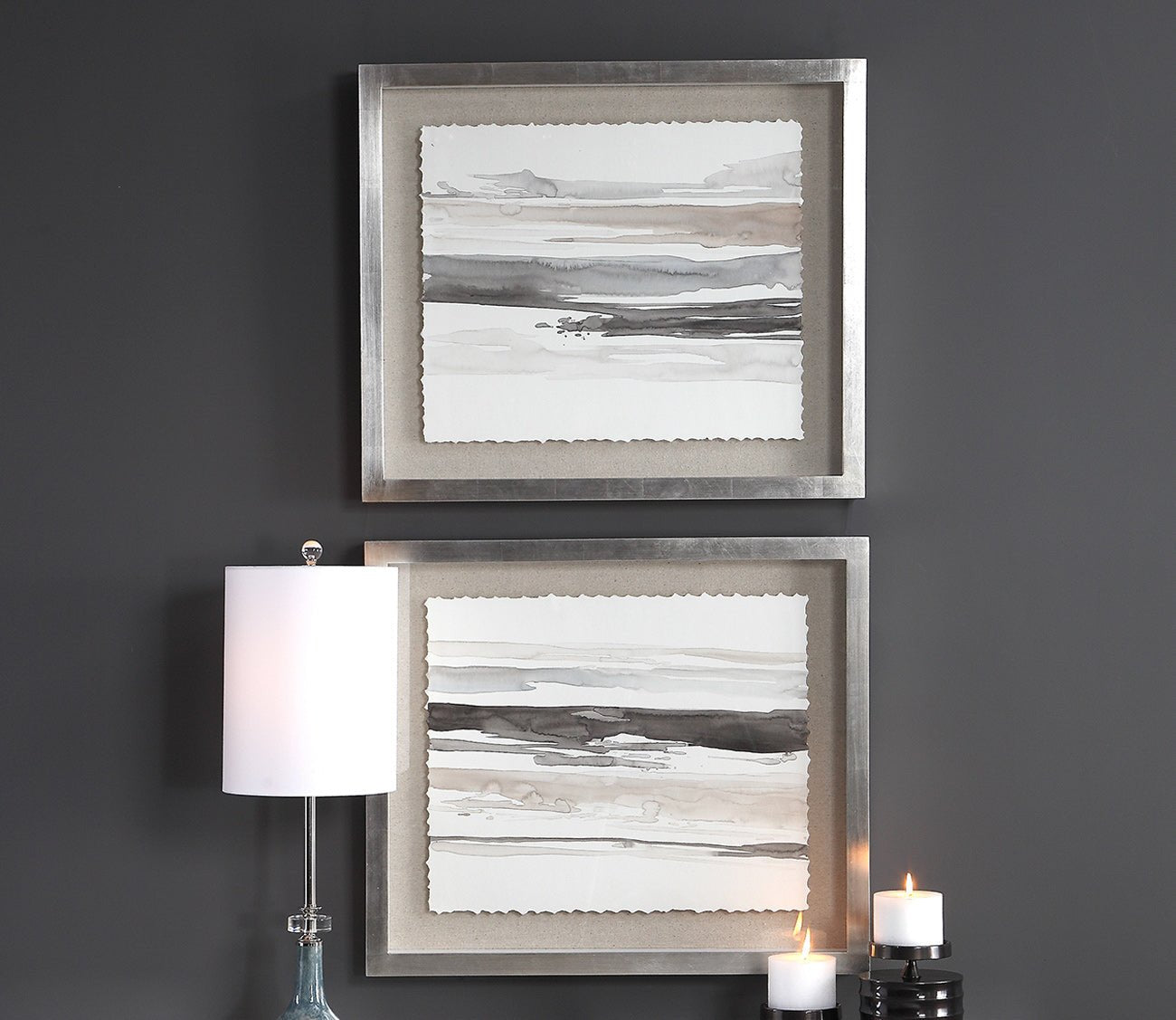 Neutral Landscape Framed Prints Set of 2