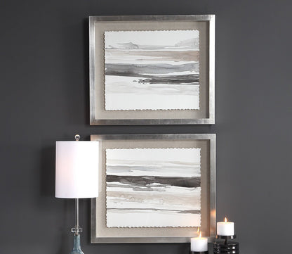 Neutral Landscape Framed Prints Set of 2 by Uttermost