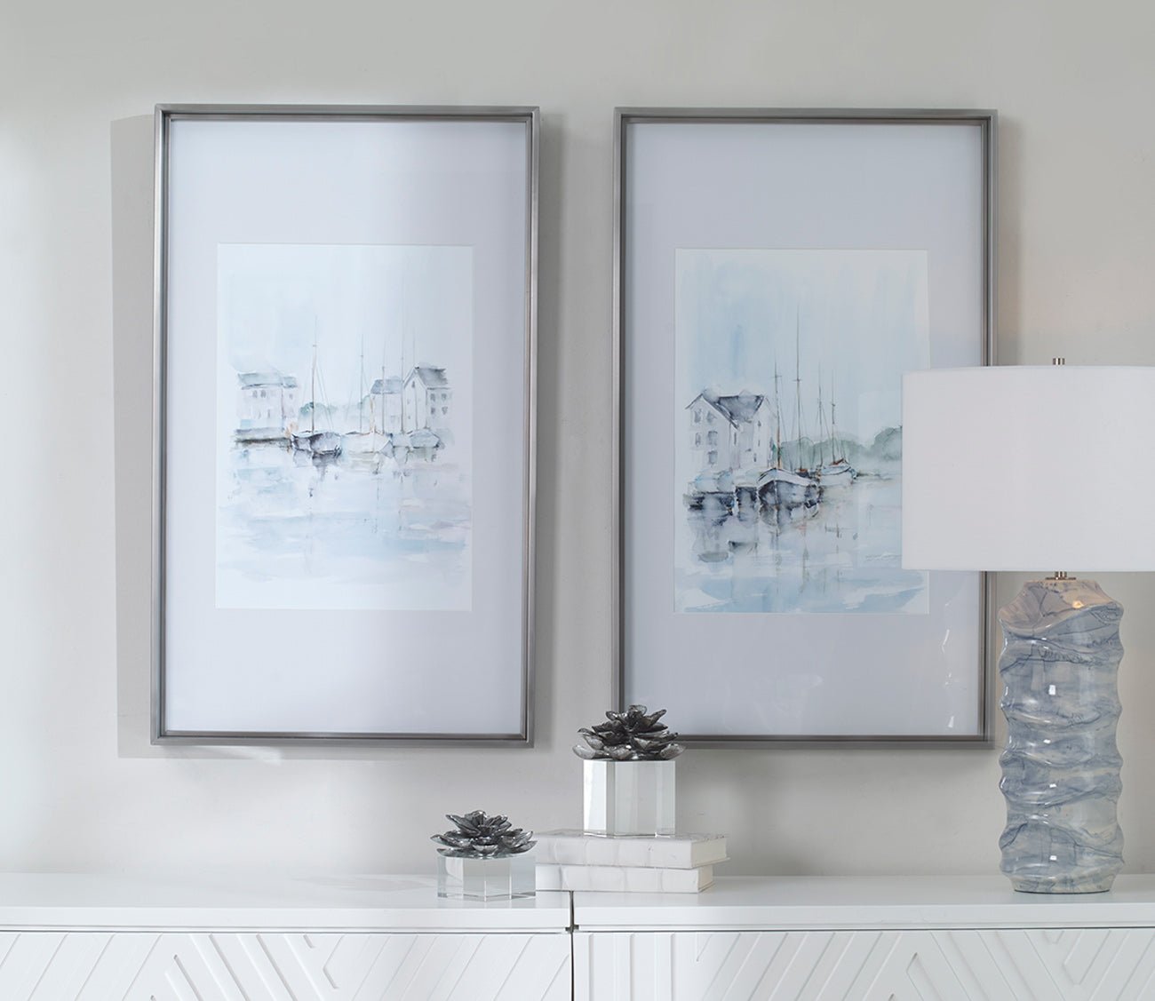 New England Port Prints Set of 2