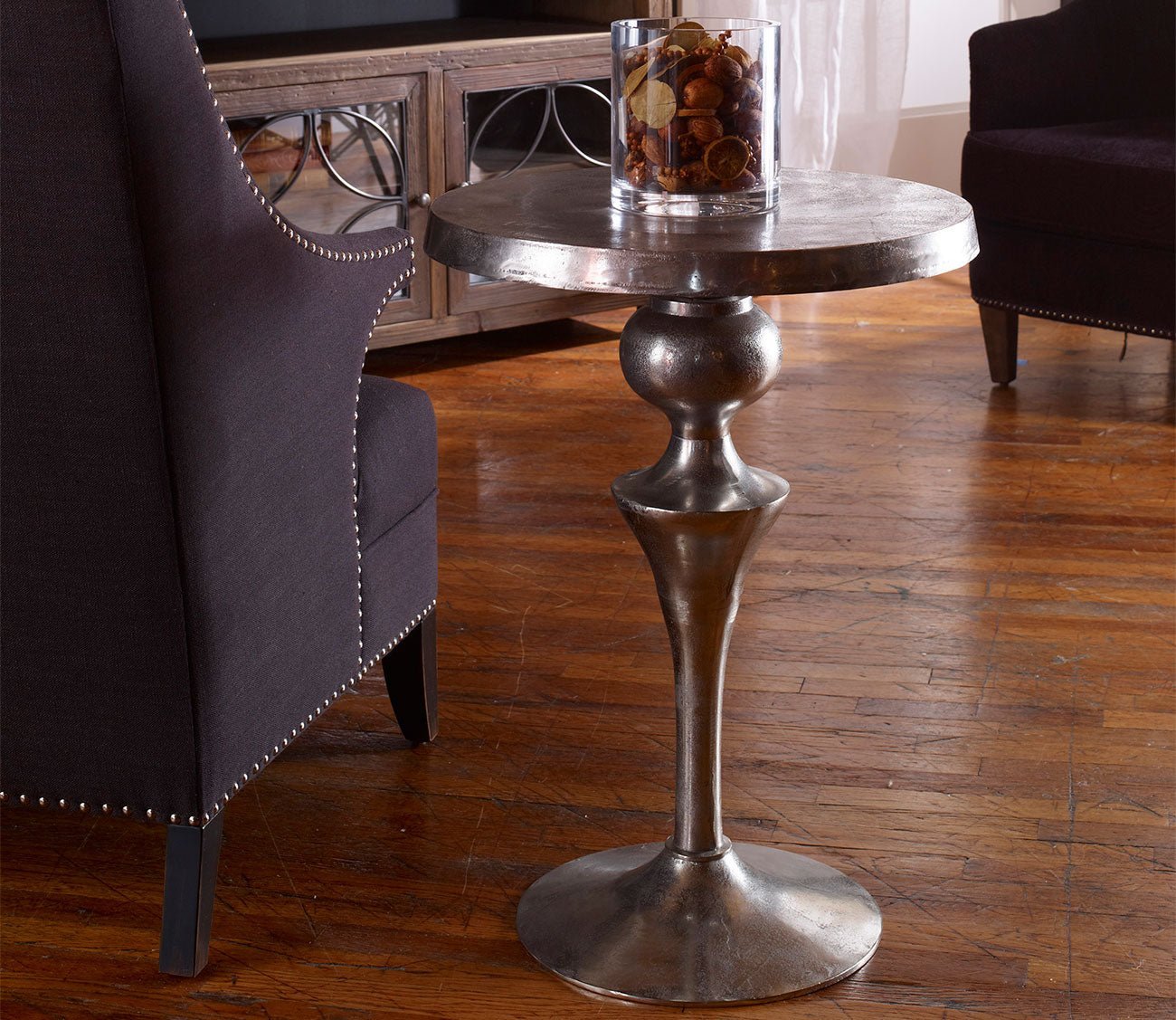Noland Aluminum Accent Table
