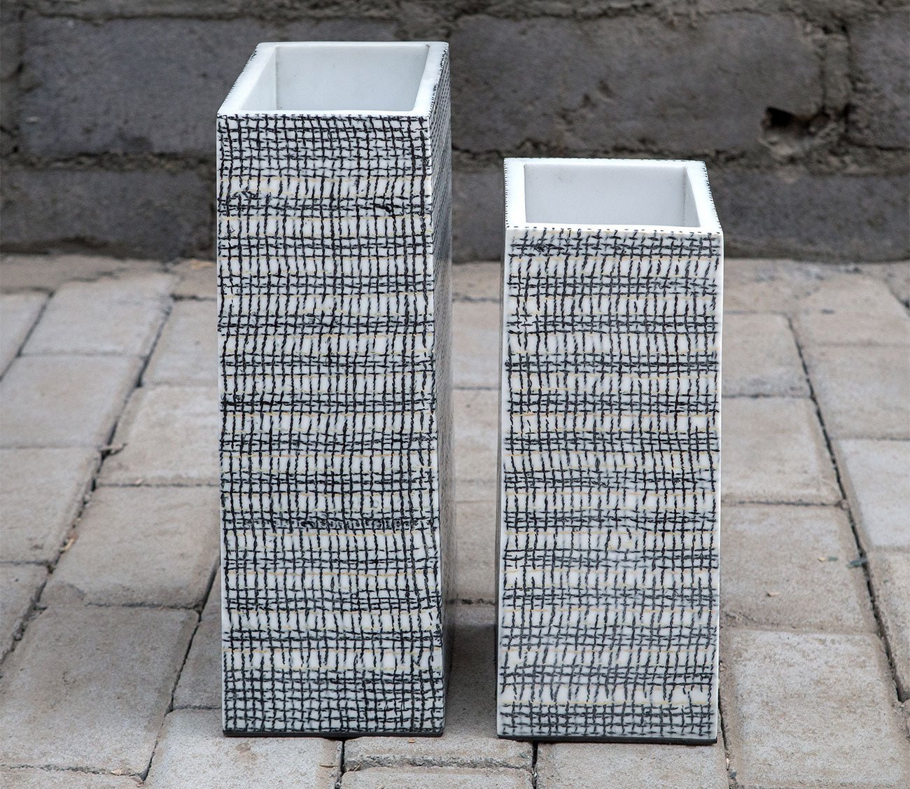 Nomad Rectangular Vases Set of 2 by Uttermost