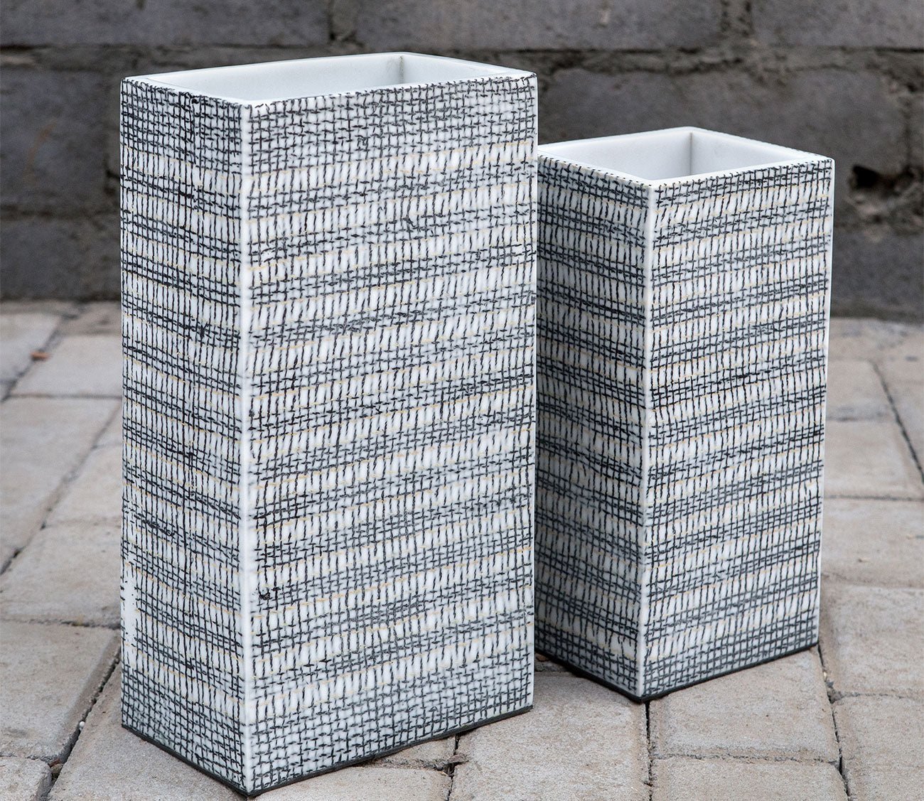 Nomad Rectangular Vases Set of 2 by Uttermost