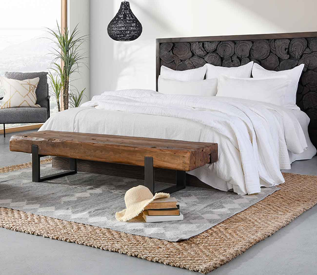 Oasis Gray Multi Hand Woven Area Rug