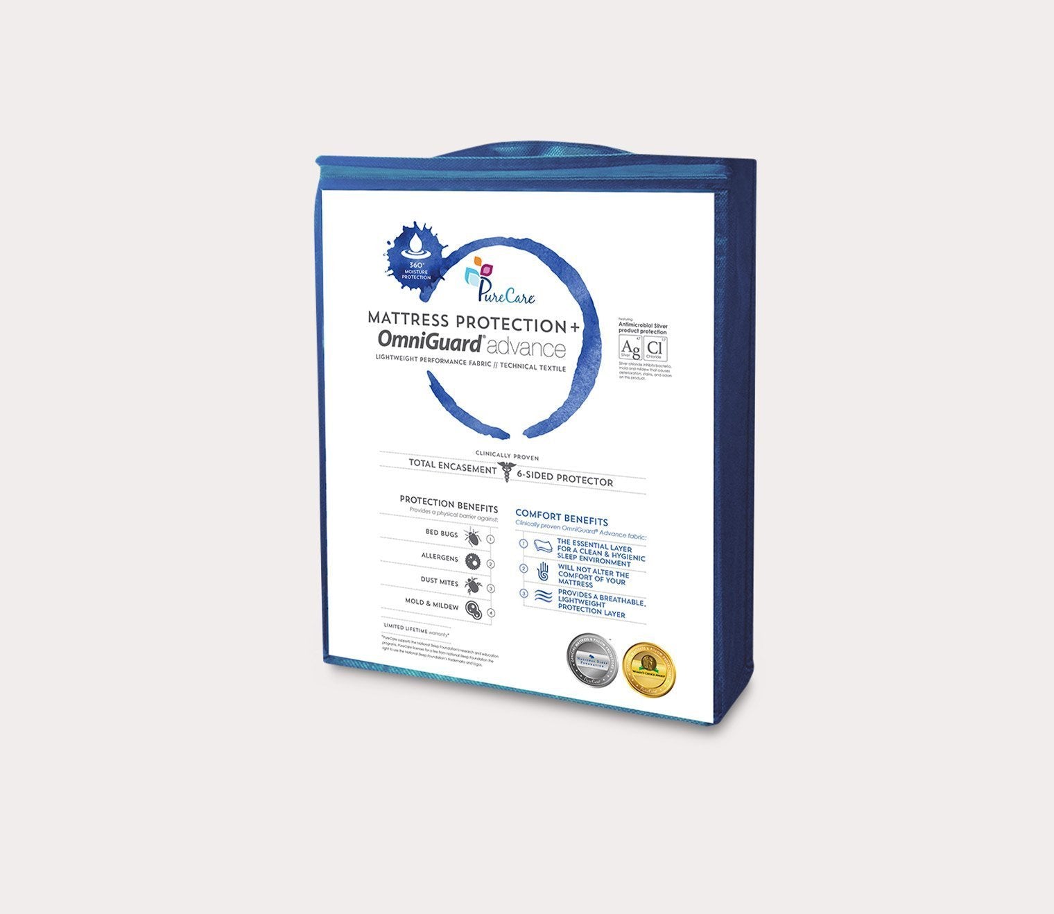 OmniGuard Total Encasement Mattress Protector by PureCare