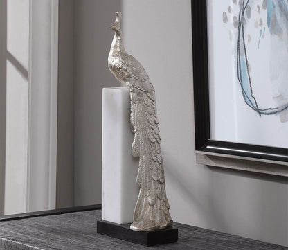 Overseer Peacock Sculpture by Uttermost