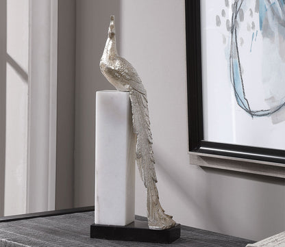 Overseer Peacock Sculpture by Uttermost