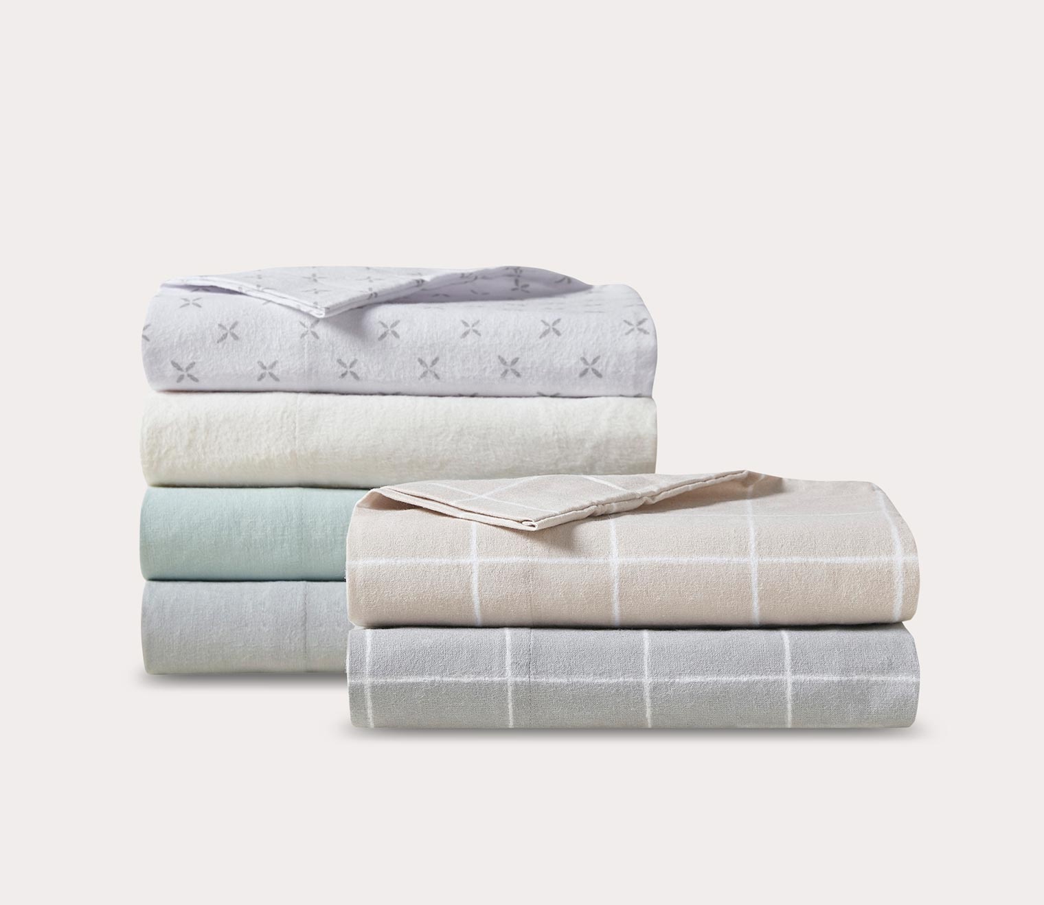 Oversized Cotton Flannel 4-Piece Sheet Set in 6 Colors