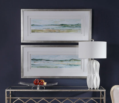 Panoramic Seascape Framed Prints Set of 2 by Uttermost