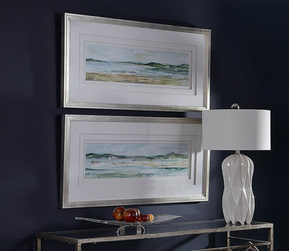 Panoramic Seascape Framed Prints Set of 2 by Uttermost