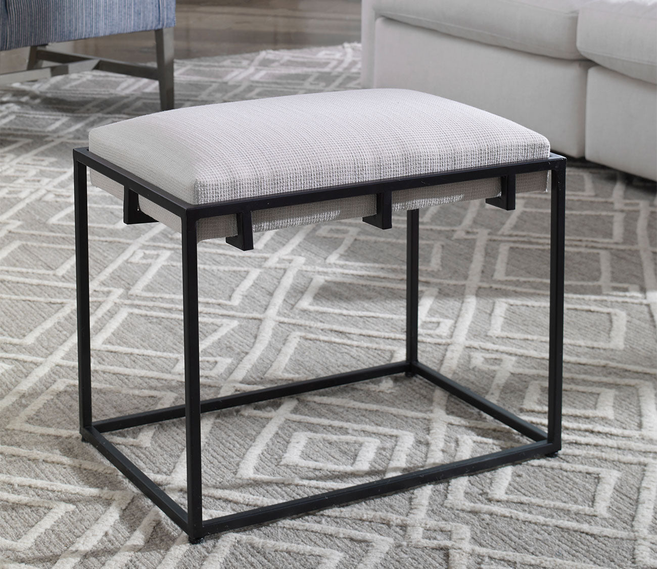 Paradox Small White Bench by Uttermost