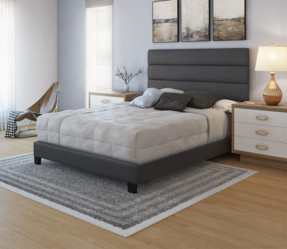 Parker Faux Leather Upholstered Platform Bed by Arkotec