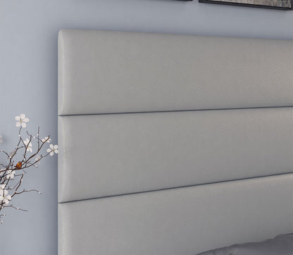 Parker Faux Leather Upholstered Platform Bed by Arkotec