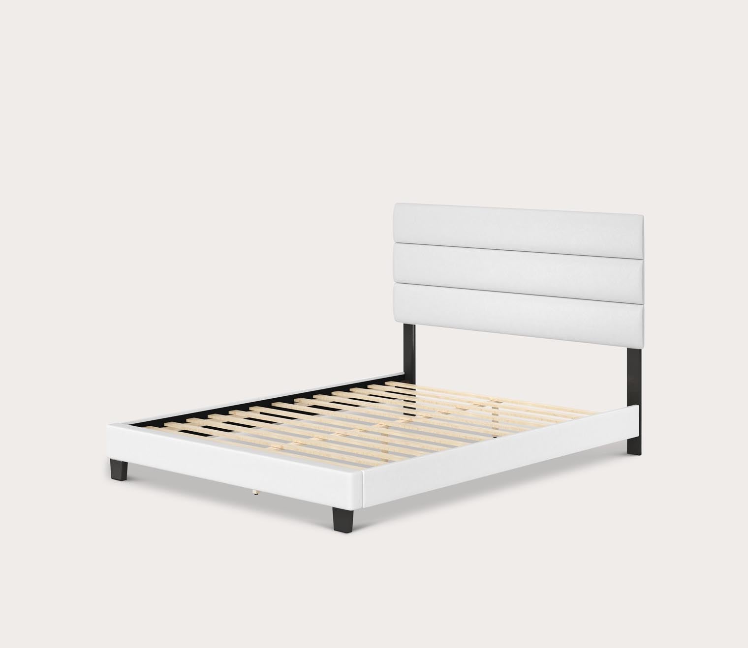 Parker Faux Leather Upholstered Platform Bed by Arkotec