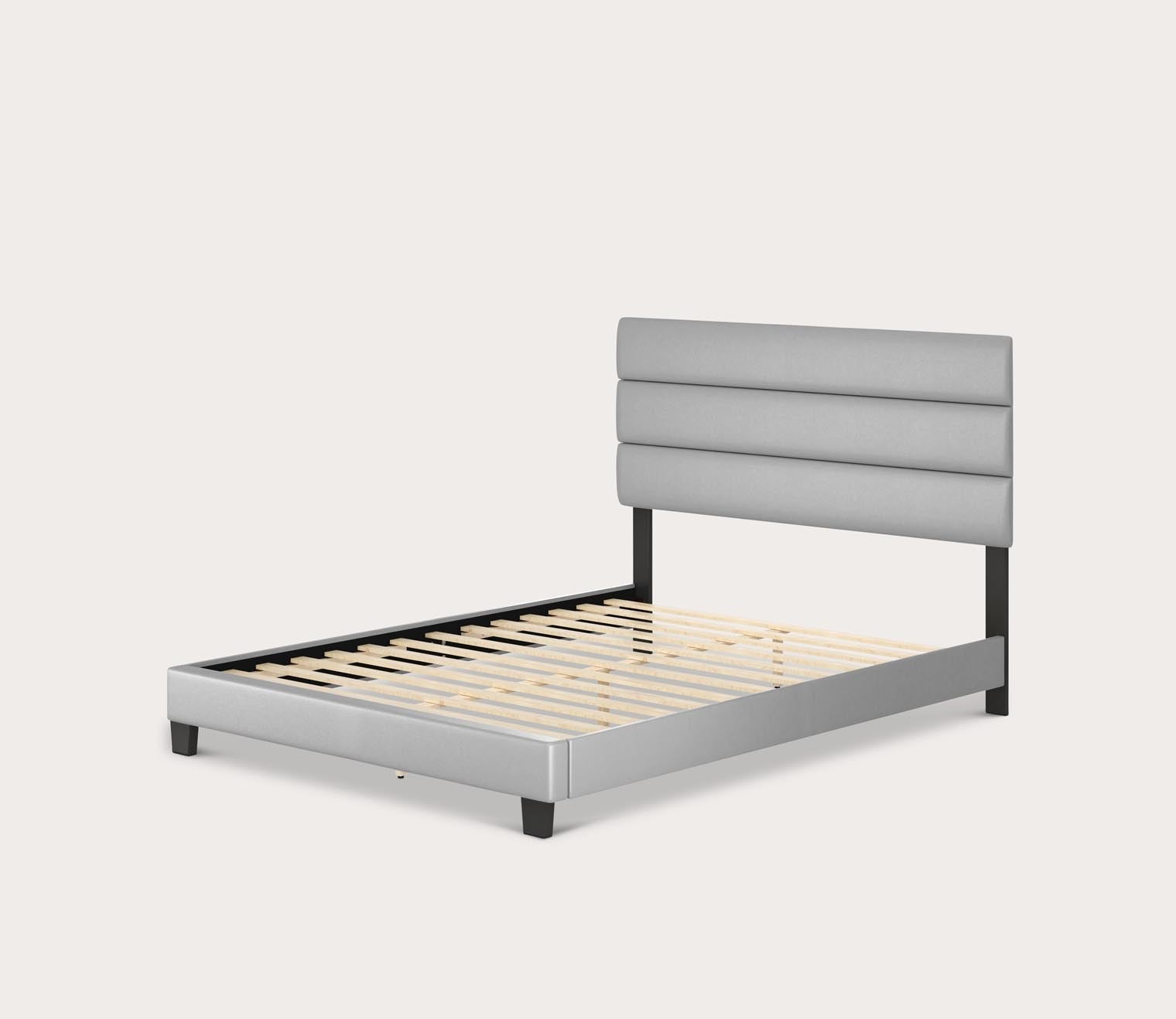 Parker Faux Leather Upholstered Platform Bed by Arkotec