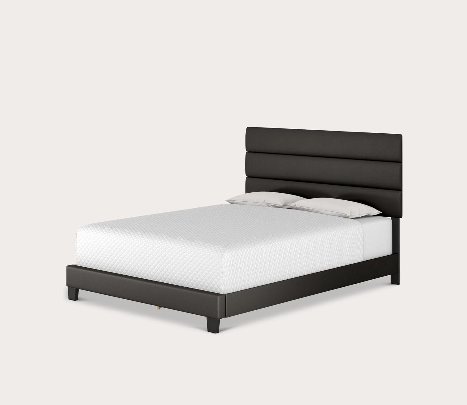 Parker Faux Leather Upholstered Platform Bed by Arkotec