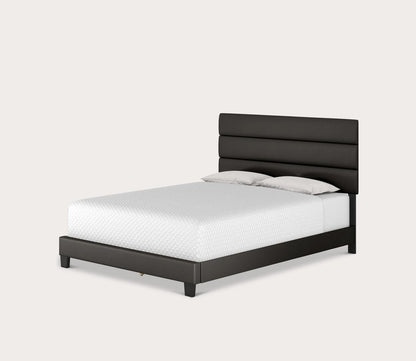 Parker Faux Leather Upholstered Platform Bed by Arkotec