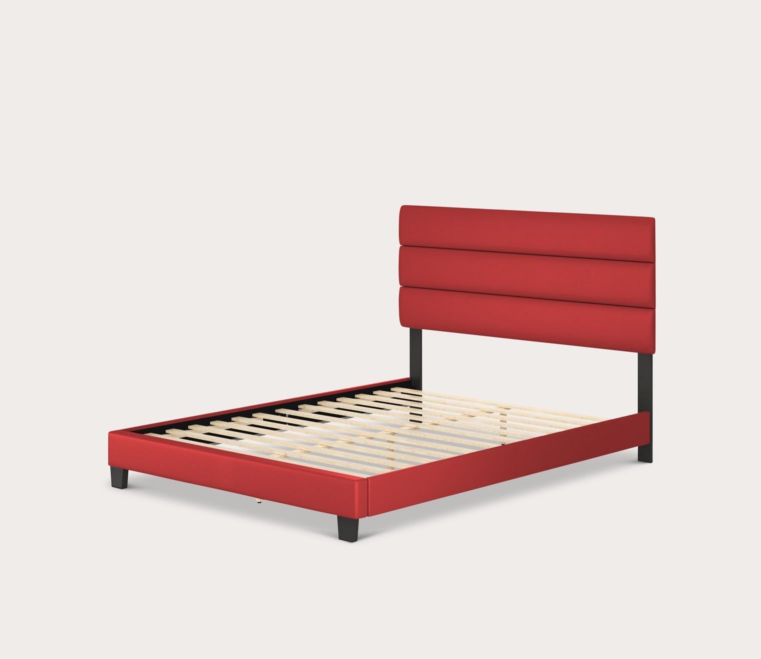 Parker Faux Leather Upholstered Platform Bed by Arkotec
