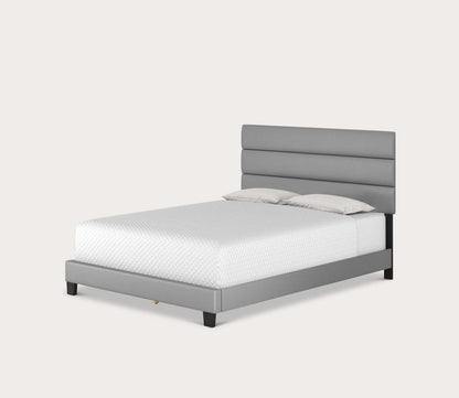 Parker Faux Leather Upholstered Platform Bed by Arkotec