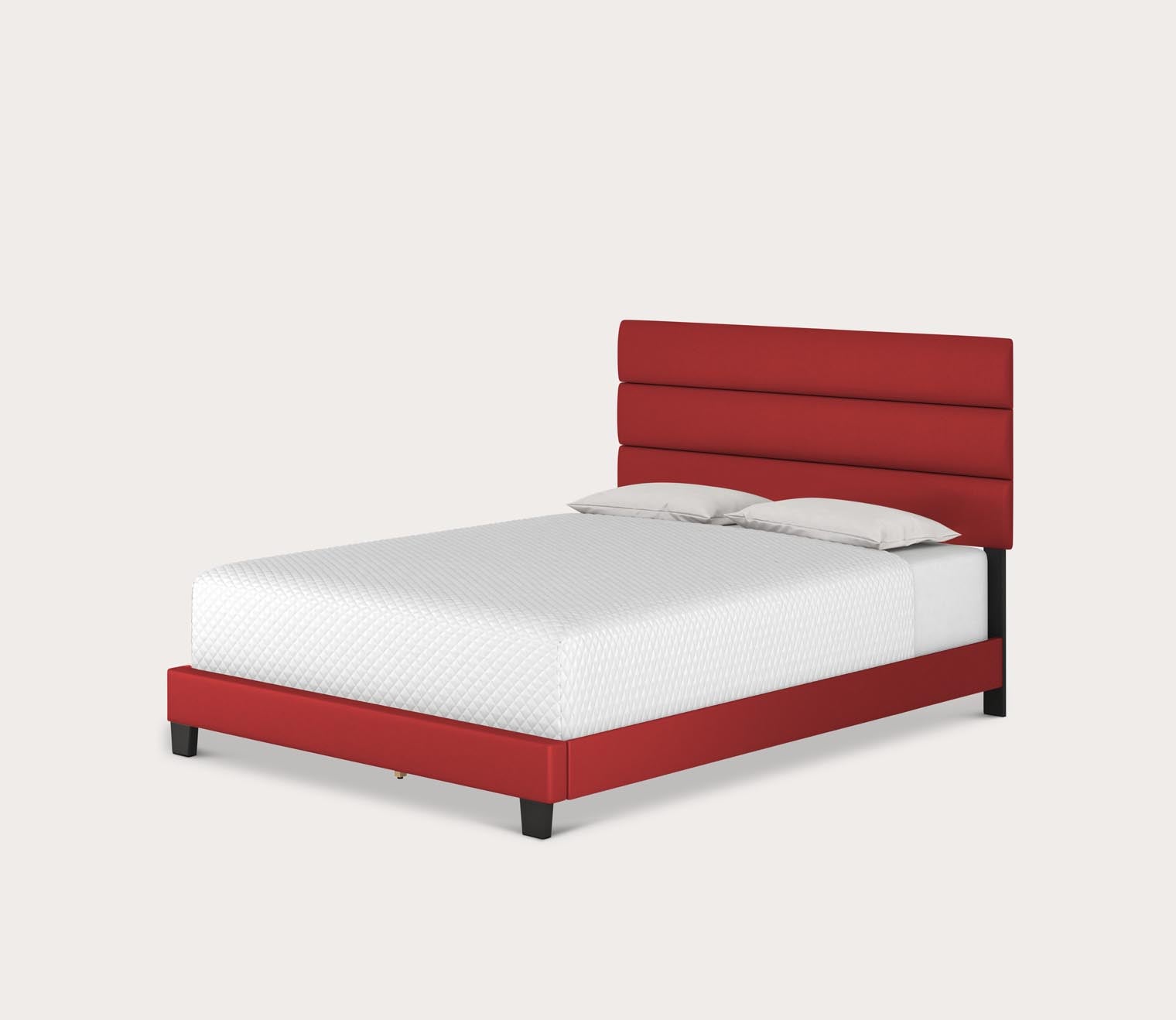 Parker Faux Leather Upholstered Platform Bed by Arkotec