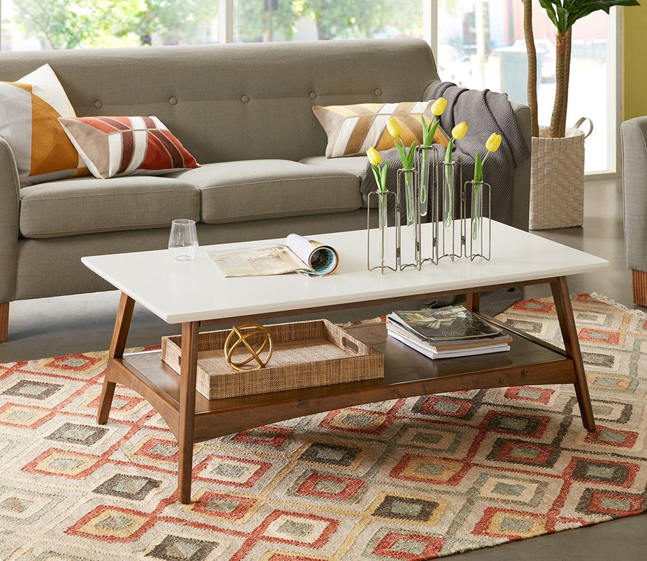 Parker Two-Tone Wood Coffee Table