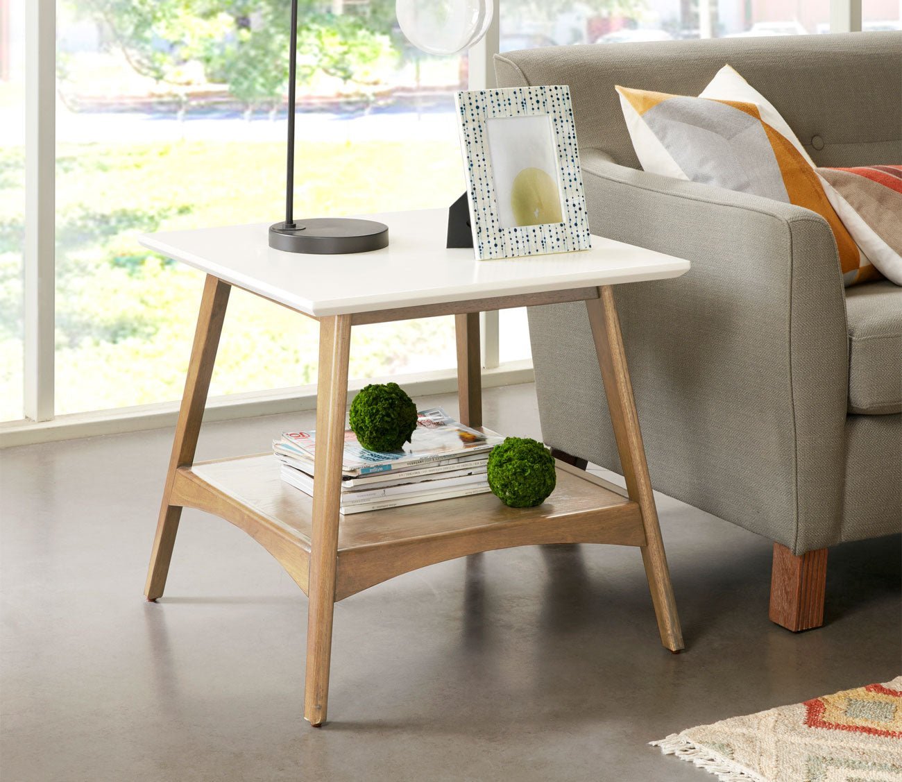 Parker Two-Tone Wood End Table by Madison Park