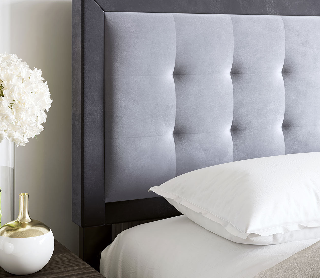 Patterson Tufted Velvet Upholstered Platform Bed by Arkotec