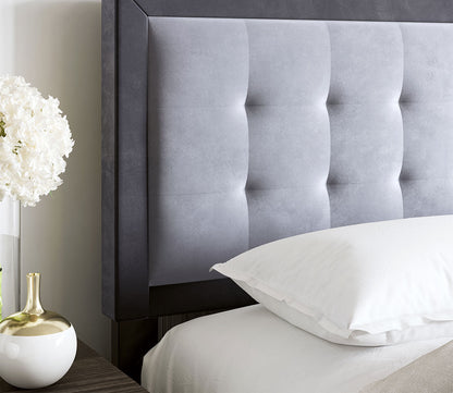 Patterson Tufted Velvet Upholstered Platform Bed by Arkotec