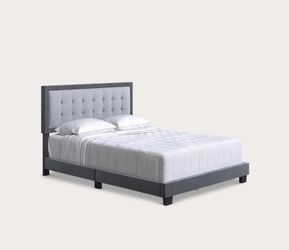 Patterson Tufted Velvet Upholstered Platform Bed by Arkotec