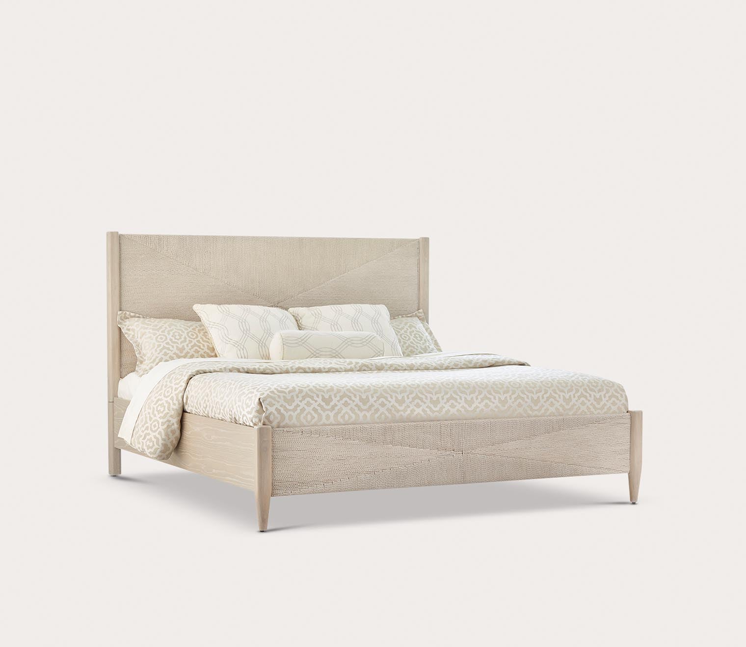 Payton White Oak Woven Bed by Palmetto Home