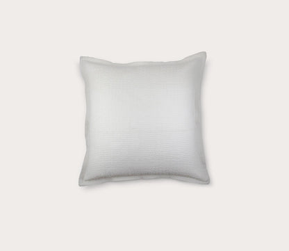 Pebble Cotton White Coverlet and Euro Sham Set by Ann Gish