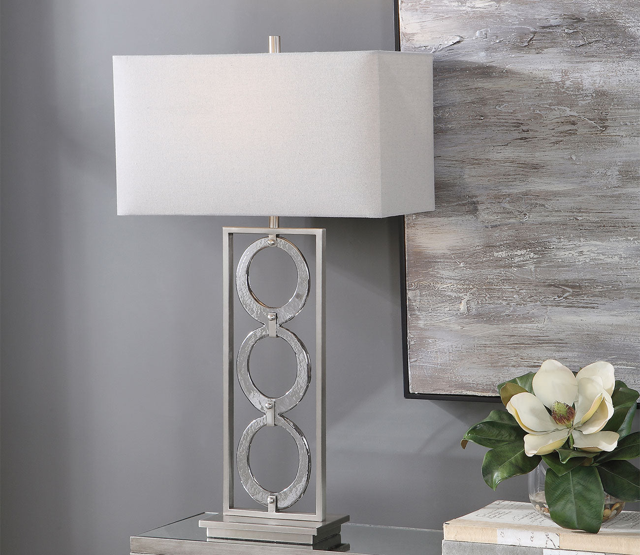 Perrin Nickel Table Lamp