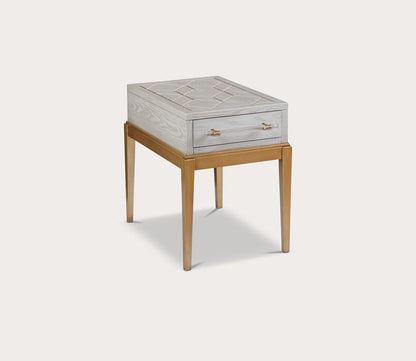 Perrine Chairside Table by Bassett Mirror