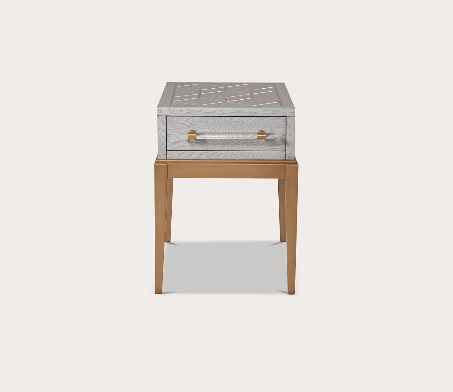 Perrine Chairside Table by Bassett Mirror