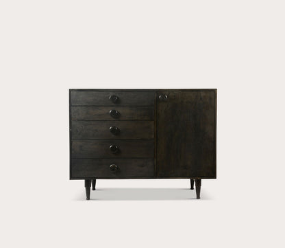 Phoenix Charcoal Mango Wood Multi-Drawer Dresser by Moe's Furniture
