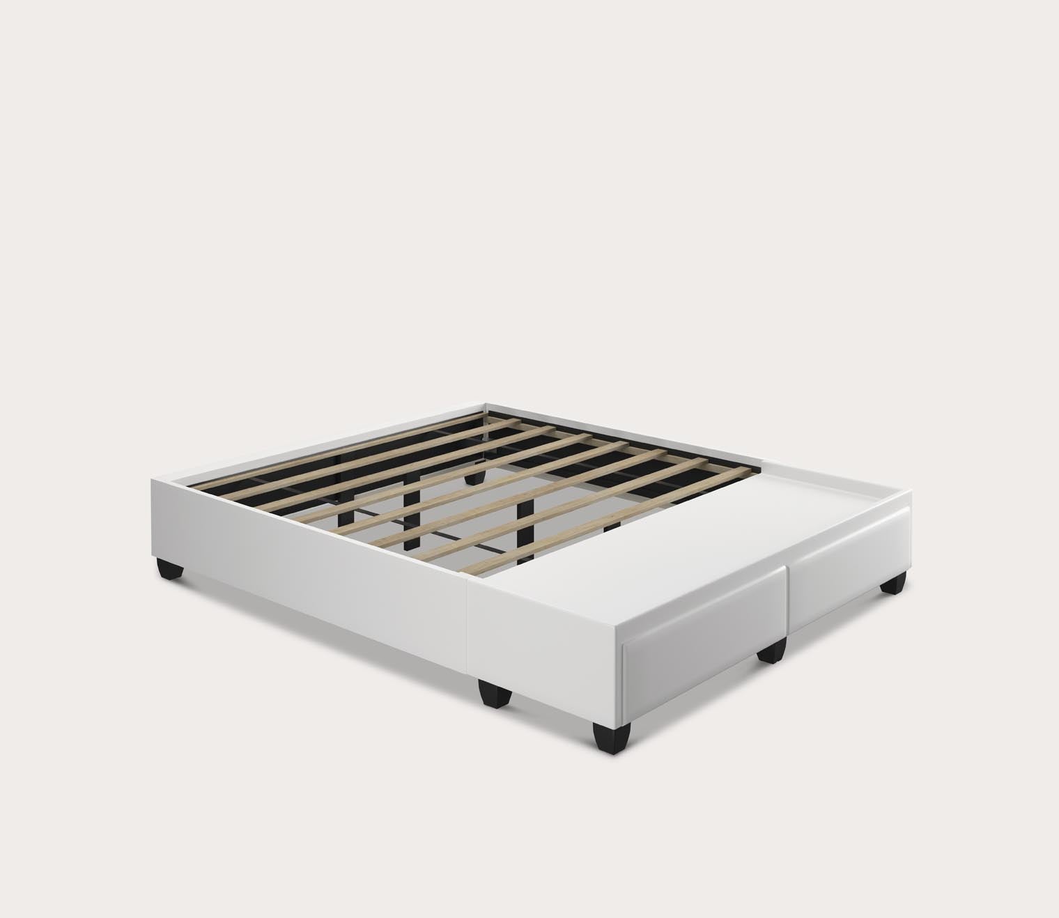 Piazza Faux Leather Platform Storage Bed Base by Arkotec