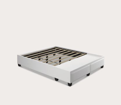 Piazza Faux Leather Platform Storage Bed Base by Arkotec