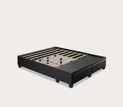 Piazza Faux Leather Platform Storage Bed Base by Arkotec