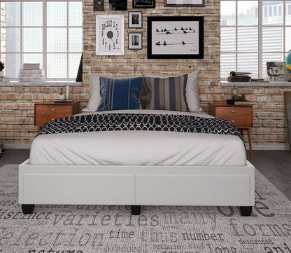 Piazza Faux Leather Platform Storage Bed Base by Arkotec