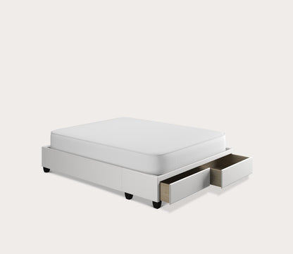 Piazza Faux Leather Platform Storage Bed Base by Arkotec