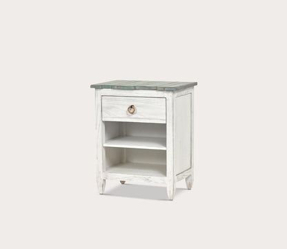 Picket Fence 1-Drawer Solid Wood Nightstand by Sea Winds Trading