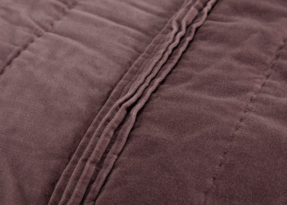 Plumcicle Pleated Velvet Quilt Separates by Rizzy Home