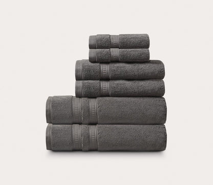 Plume Feather Touch Antimicrobial Cotton 6-Piece Towel Set by Beautyrest