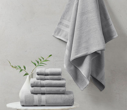 Plume Feather Touch Antimicrobial Cotton 6-Piece Towel Set by Beautyrest